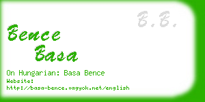 bence basa business card